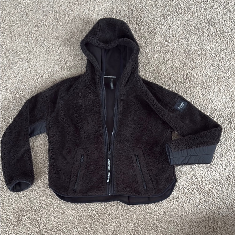 Women’s Large Calvin Klein Performance Black Fleece Jacket